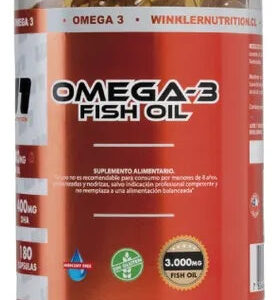 Omega 3 180 Caps. Winkler Nutrition Sabor Cápsulas blandas